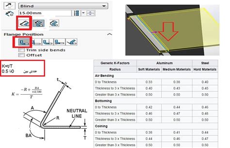 k factor chart sheet metal|solidworks sheet metal k factor.